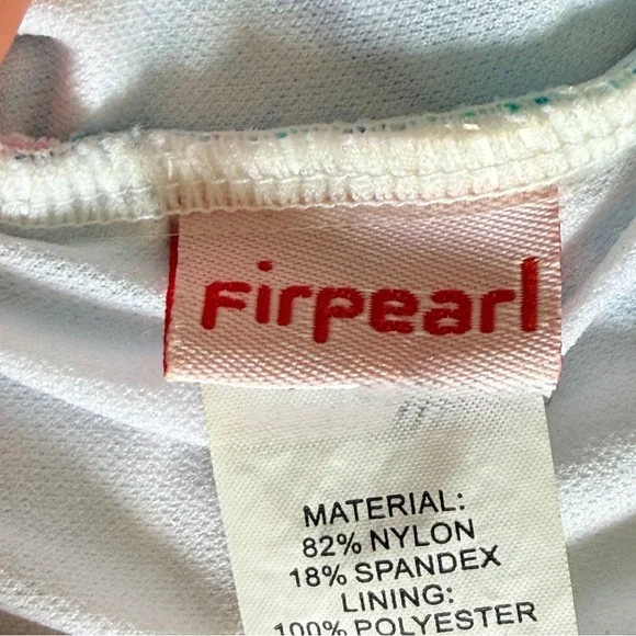 Firpearl One Piece Bathing Suit Halter Pin Up Retro Pineapple Palm Tropical 12 - Picture 9 of 11